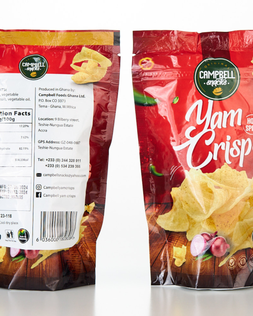Yam Crisps (Hot & Spicy) 130g